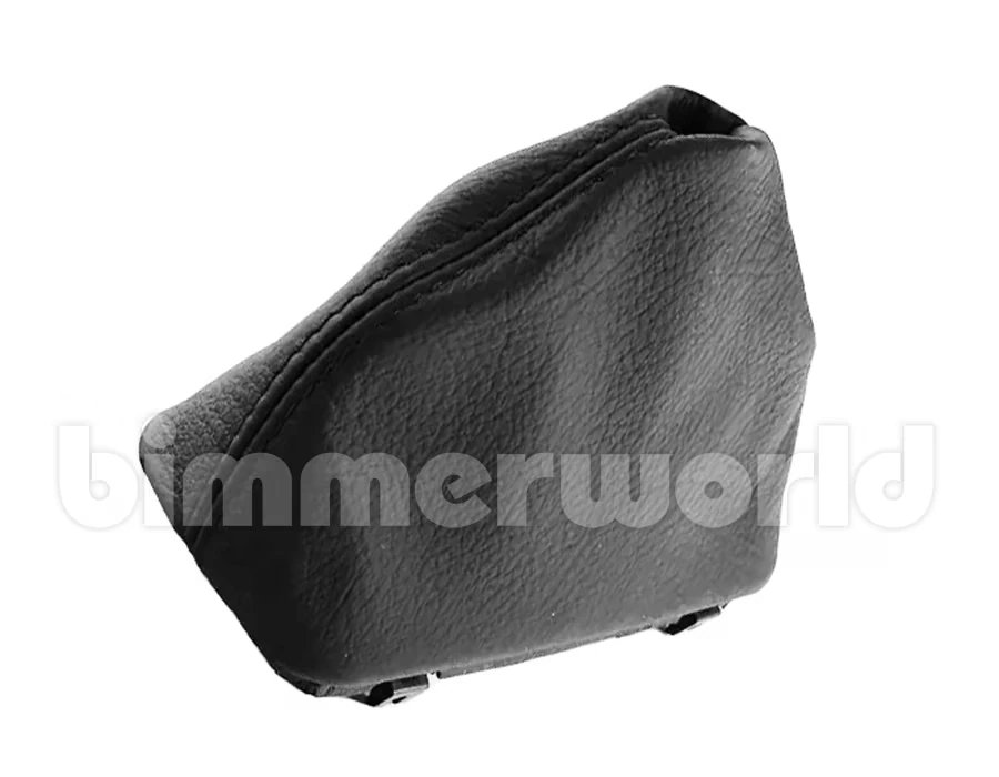 BLACK STITCH TOP GRAIN LEATHER AUTO AUTOMATIC SHIFT BOOT FOR BMW E46 1999-2005 