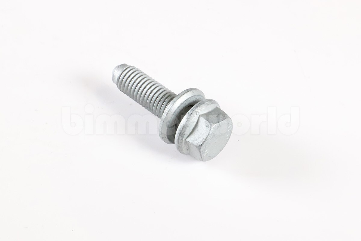 Genuine BMW Rear Axle Hex Screw with Collar, M10x33 - 33326768354