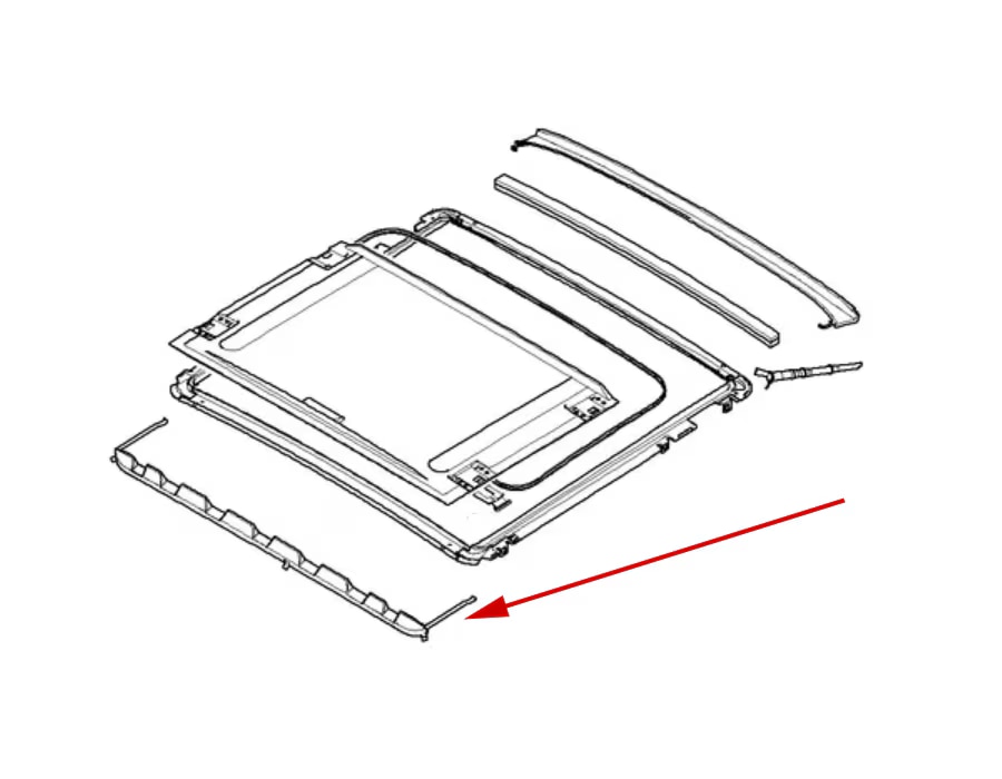Genuine BMW Sunroof Wind Deflector E90 Sedan 2006 2011