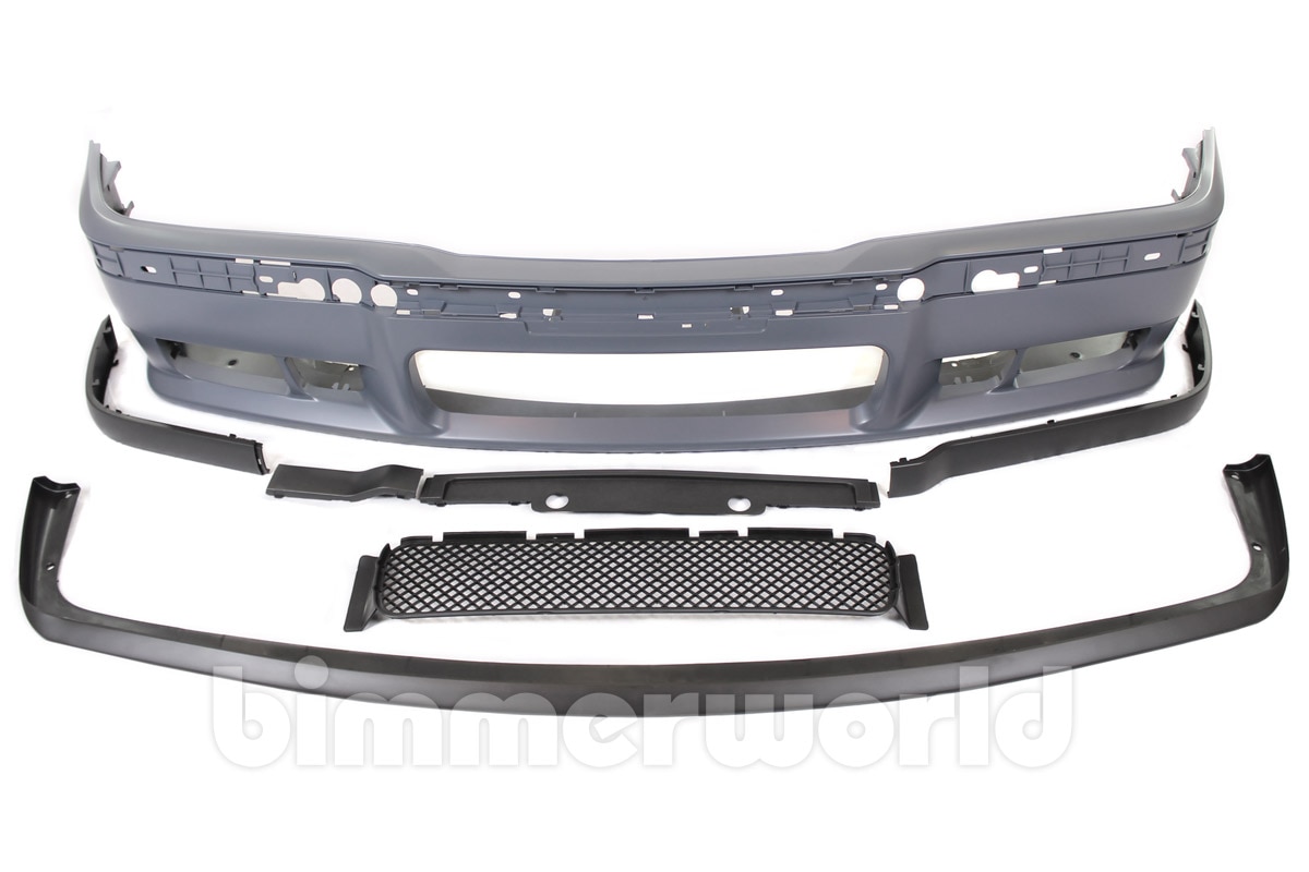 vloeistof aanval Atlas BMW E36 M3 Style Front Bumper & Spoiler Kit 92-99 318i 325i 328i