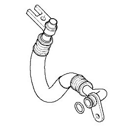 Bmw Engine Oil Cooler Pipe Return E60 E61 535i 535xi 17227560980