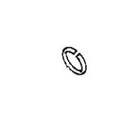 Genuine Suspension Ball Joint Snap Ring Rear 33321091687 for BMW