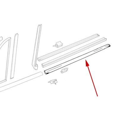 thumbnail image 2 of Front Passenger Side Fender Molding For BMW 318i / 320i / 325i (1992-1998) – Black, Evan-Fischer 2 of 2