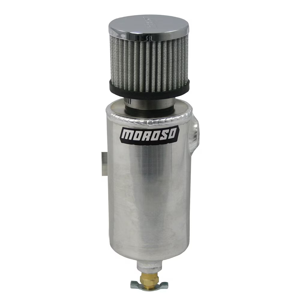 Moroso Aluminum Breather Catch Can Roll Bar Mount