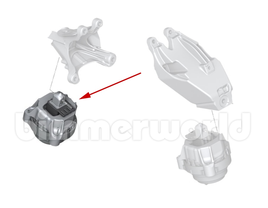 Genuine BMW Right Motor Mount G20 M340i G30 G01 G02 30ix