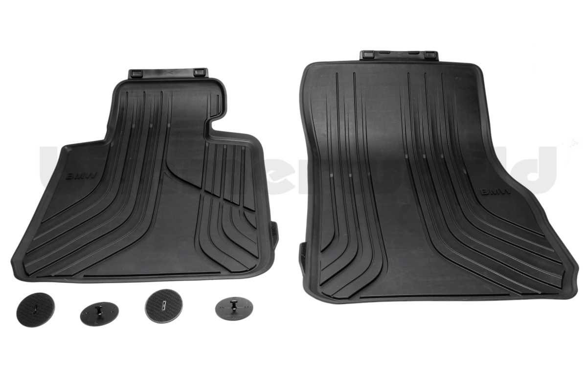 BMW (2014-2019) F85 Mats Front Floor - Black - All-Weather F15 X5