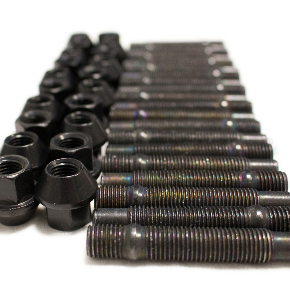 10pc Black Lug Bolts 12x1.5 50mm Shank Tuner for BMW E36 E46 E90 E92 E60 Wheels 