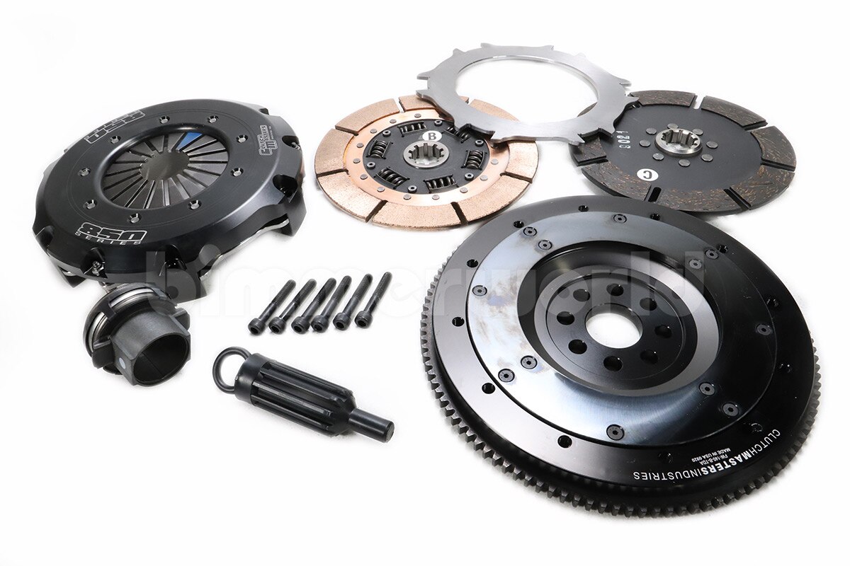 Clutch Masters FX850 Twin Disc Clutch Kit w/ Steel FW | Mitsubishi Evo (01-02) (05106-TD8S-SW) main image 0