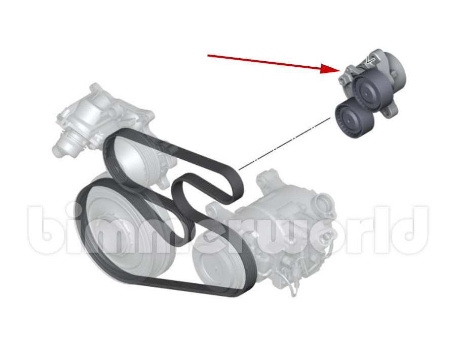 Mechanical Tensioner for Serpentine Belt Genuine BMW