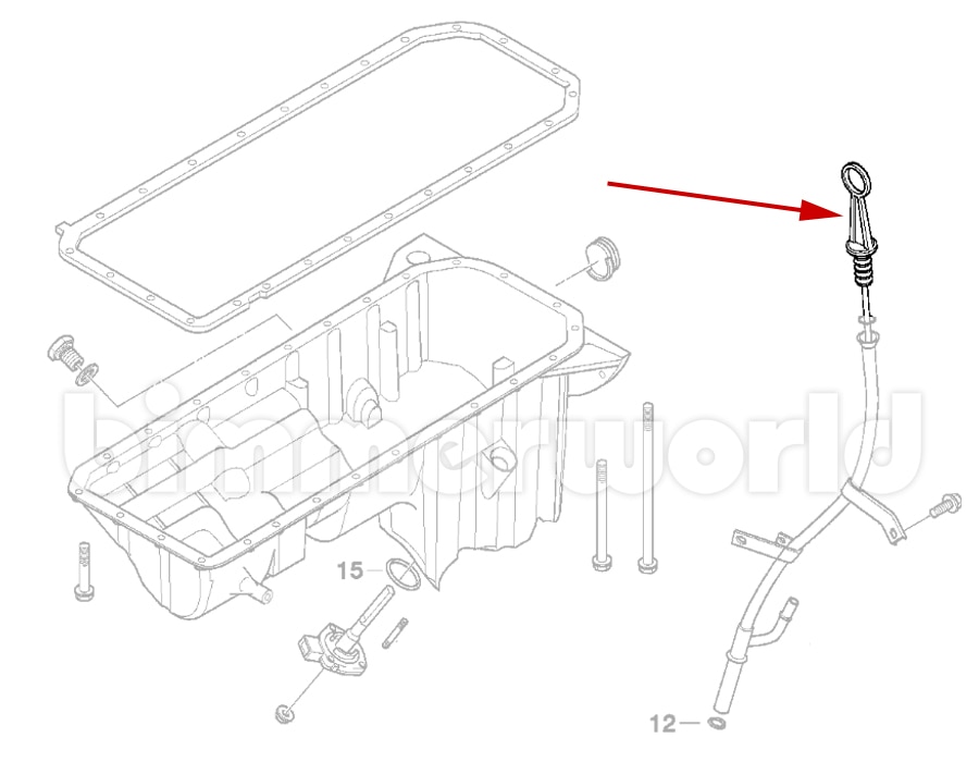 Dipstick for Engine Oil Genuine BMW E36 3Series & Z3 6Cylinder