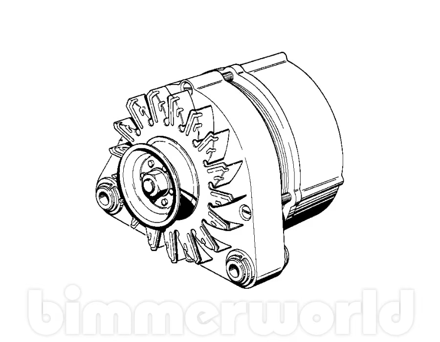 Genuine BMW 90A Alternator E30 M3/325i/325e & E28 528e 12312287828