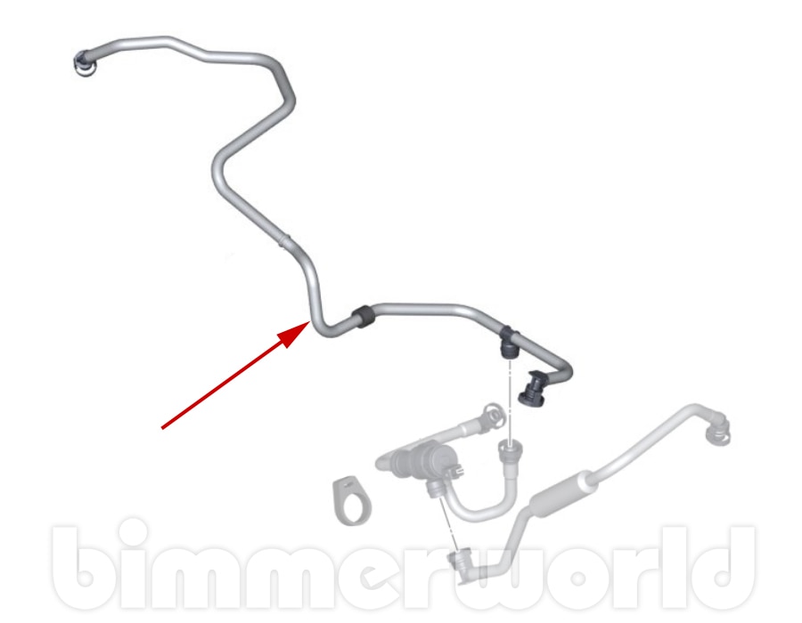 Fuel Tank Breather Hose N55 F07 F10 F06 F13 F02 E70 F15 E71 F16