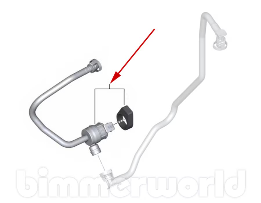 Fuel Tank Breather Purge Valve Genuine BMW F10 528i N52 2011
