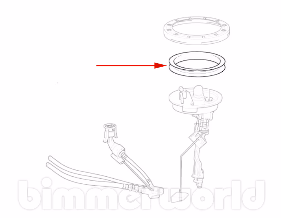 Rubber Seal Ring for Fuel Pump or Fuel Level Sensor E46 E39 E53 E52 Z8