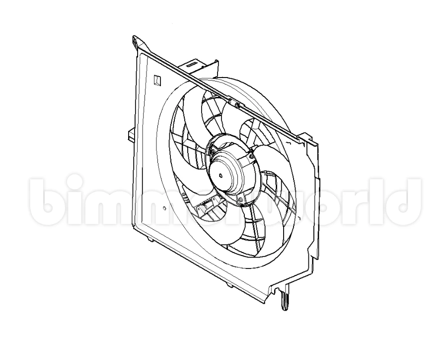 Engine Cooling Fan (600W) Genuine BMW E85/E86 Z4