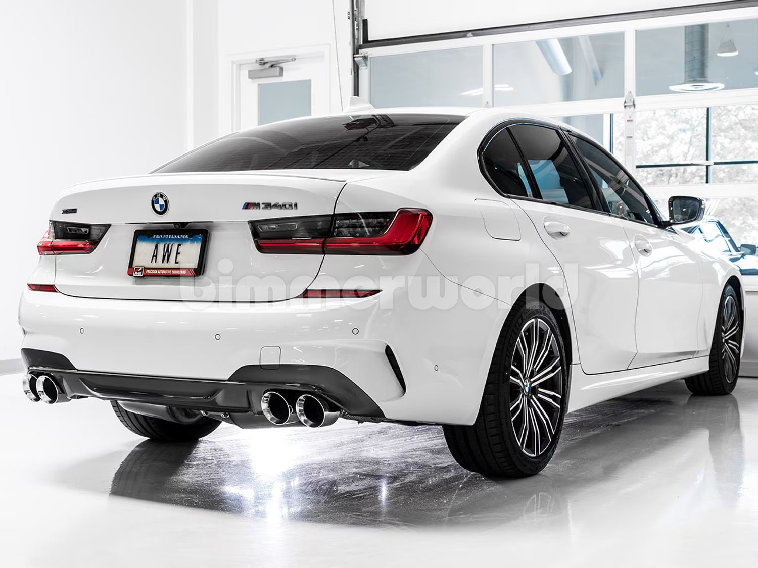 M340 Back AWE Tuning Track Edition Cat-Back Exhaust for BMW G2X M340i/M440i