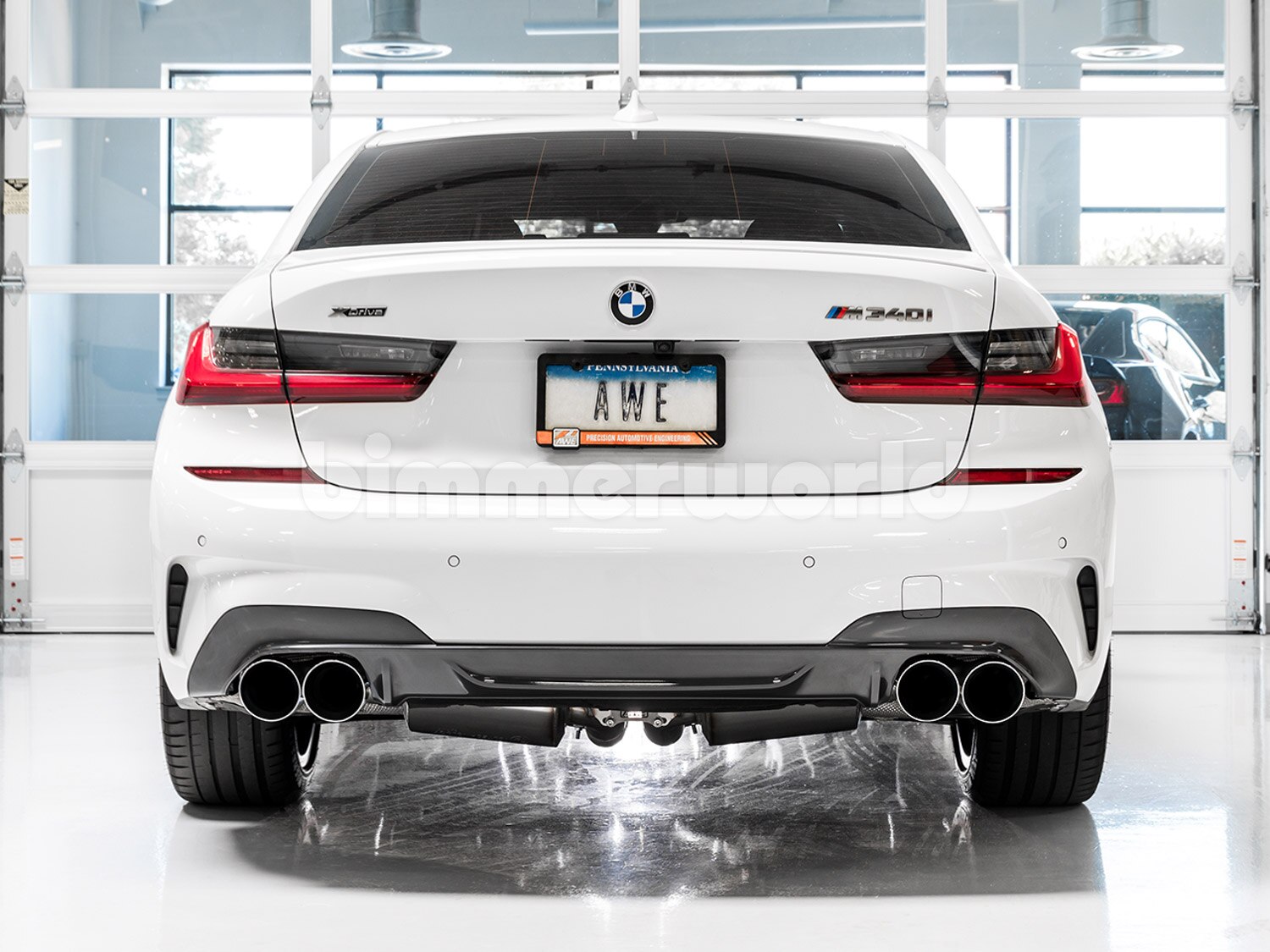 M340 Back AWE Tuning Track Edition Cat-Back Exhaust for BMW G2X M340i/M440i