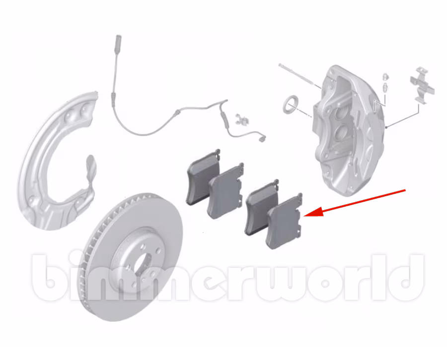 Original Front Brake Pads for BMW F97 X3M, F98 X4M