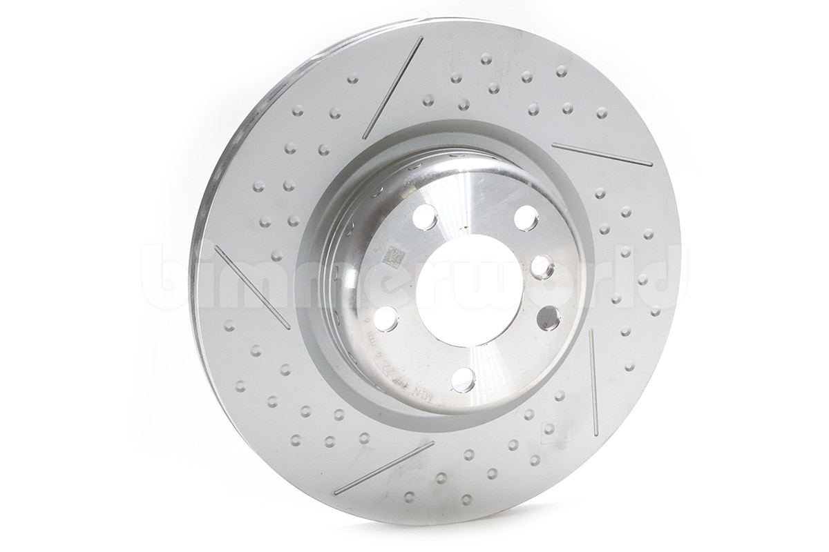 Rear M Sport Dimpled & Slotted Brake Rotor, BMW F22 M235i/M240i