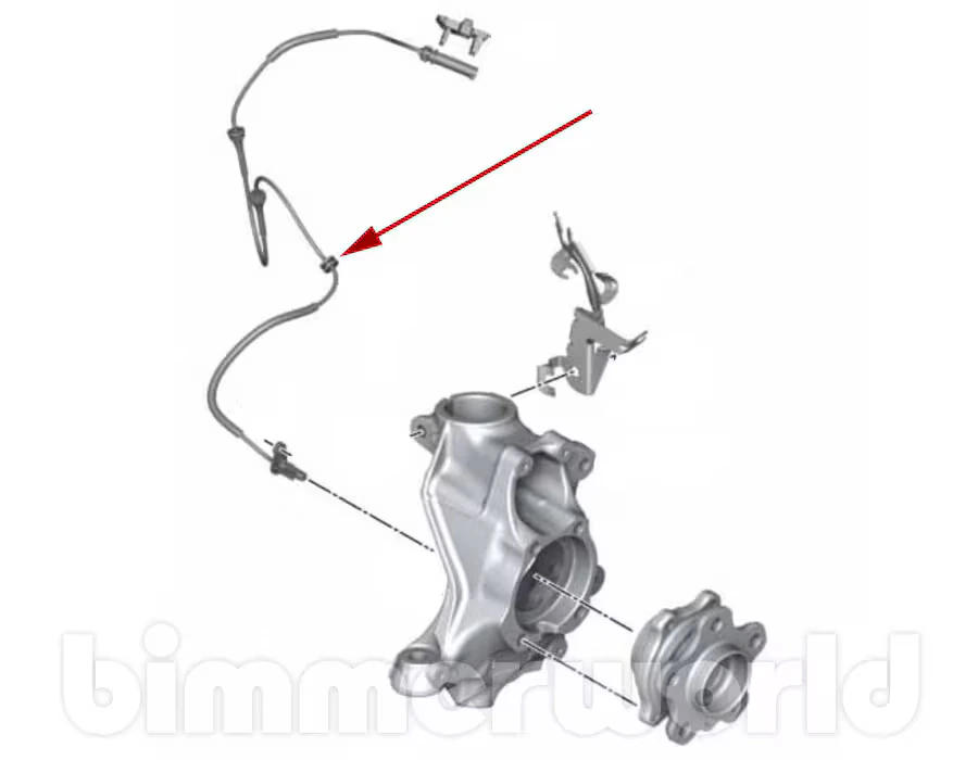 Front ABS/DSC Wheel Speed Sensor (Left/Right), BMW G42, G87, G20, G80