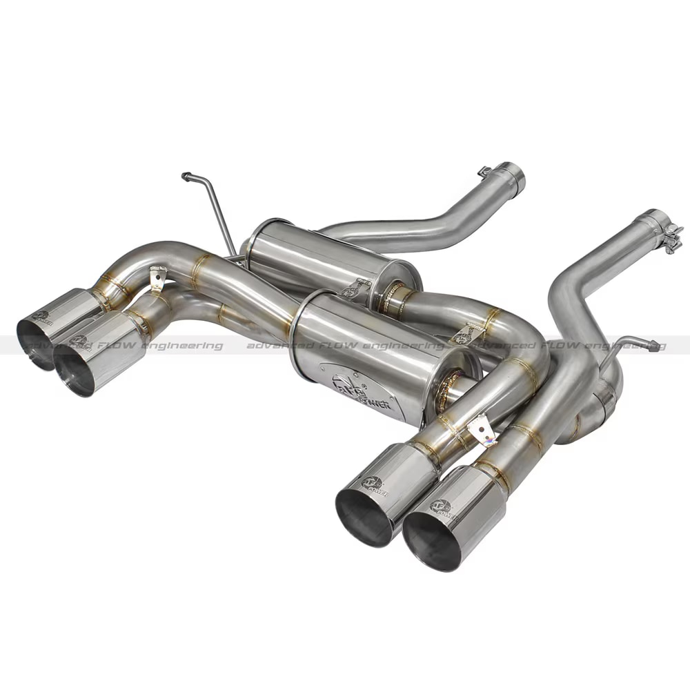 aFe 49-42039-P aFe MACHForce XP 5in DPF-Back SS Exht Dodge RAM 13-14 6.7L (td) Mega Cab w/ Polished Tip
