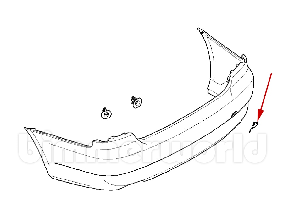 Genuine BMW Flap For Rear Towing Eye E92 E93 (20112013)