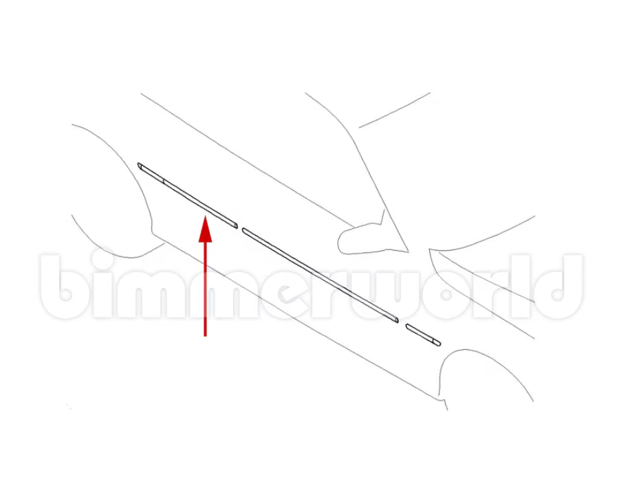 Right Rear Door Molding Genuine BMW E46 Sedan & Wagon