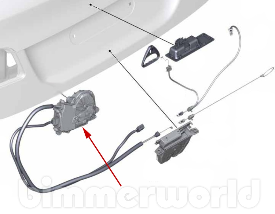 Trunk Lid Power Lock Drive Genuine BMW F01/F02 7Series (20092015)