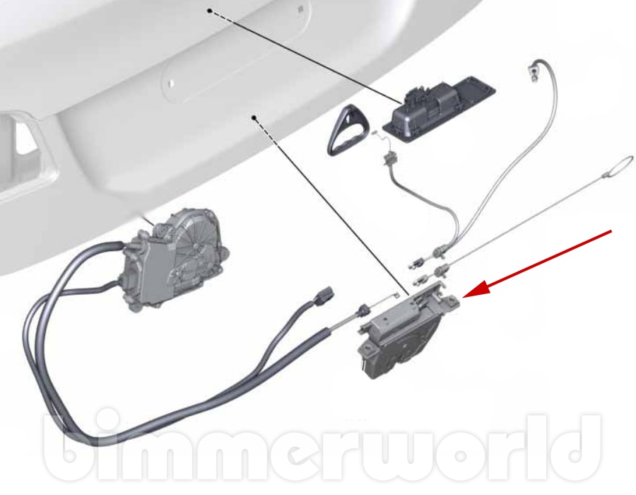 Automatic Trunk Lid Lock F31 F07 F10 F01 F02 F15 F85