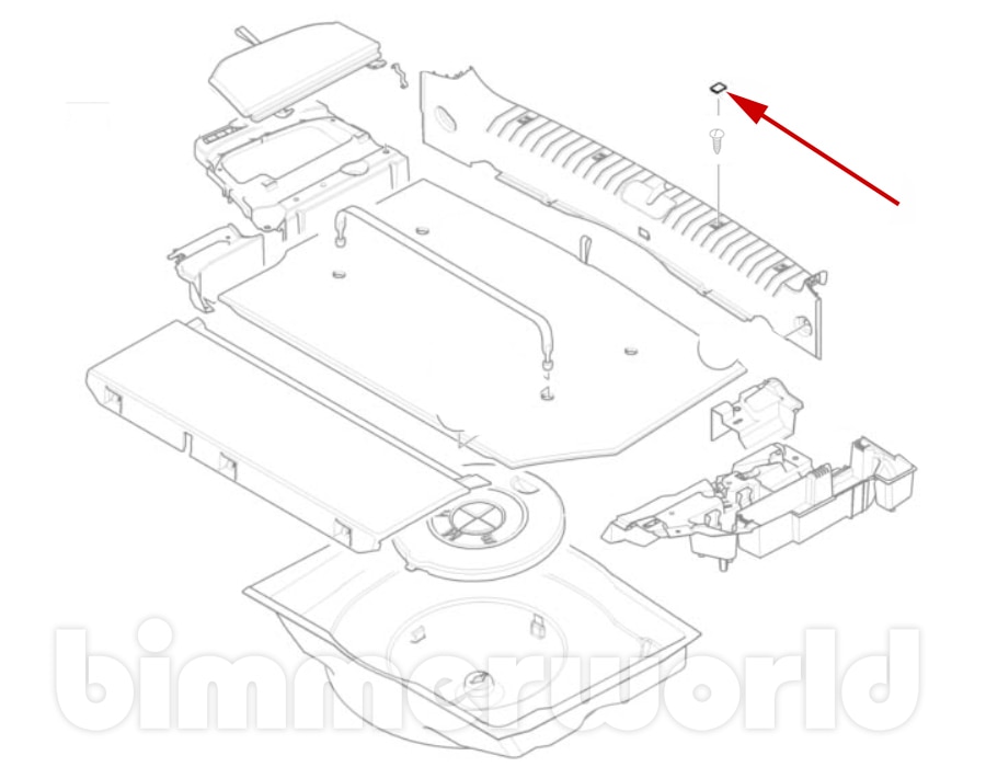 Cap for Loading Sill Cover Rear Hatch Opening BMW E46 3Series Wagon