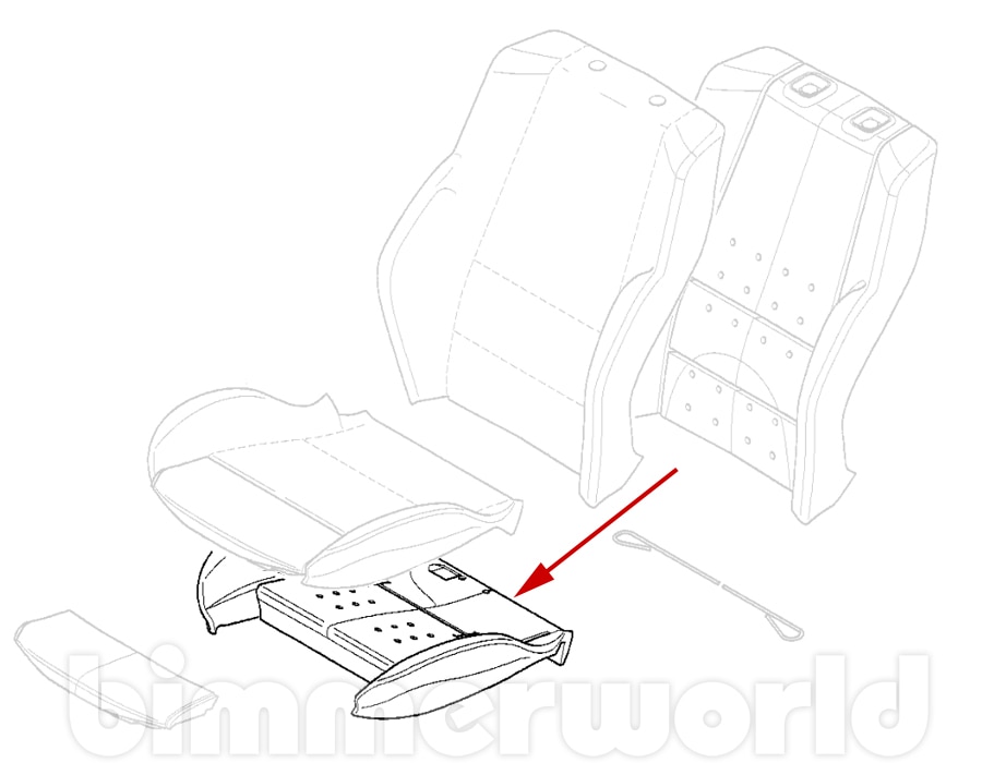 Front Lower Seat Foam E46 Sport Sedan & Wagon (19992005)