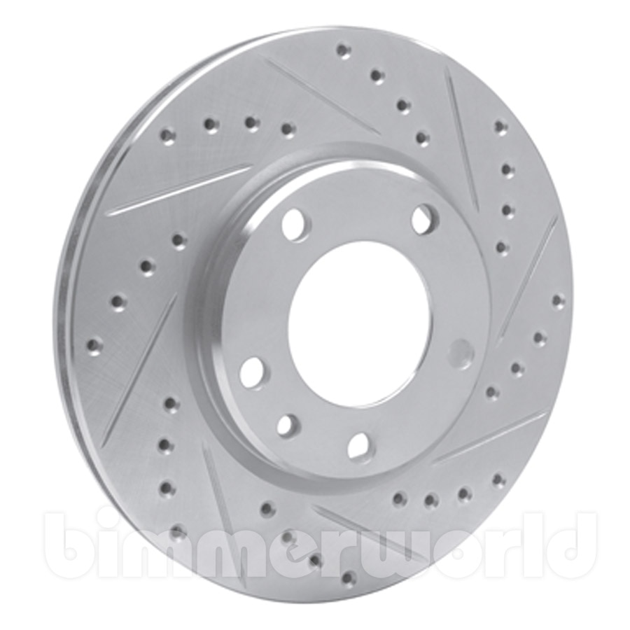DFC Right Front Drilled & Slotted Brake Rotor E30 M3