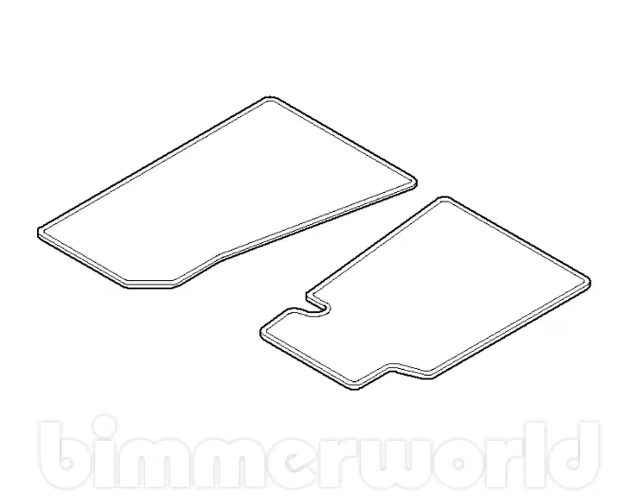 M Logo Floor Mat Set E36 Z3 M Coupe & M Roadster S52 (19981999)