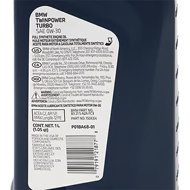 Genuine BMW 0W30 Diesel Engine Oil
