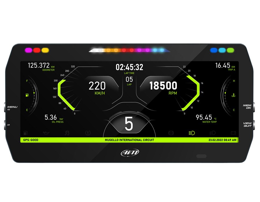 AiM Sports MXT 1.3 Digital Display and Data Logger XMXTPAG4001