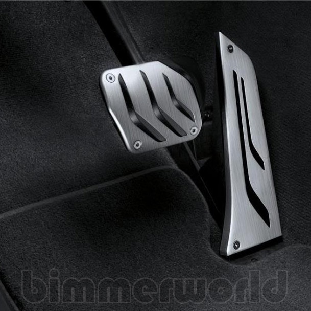Genuine BMW M Performance Stainless Steel Pedal Set Auto 35002232278