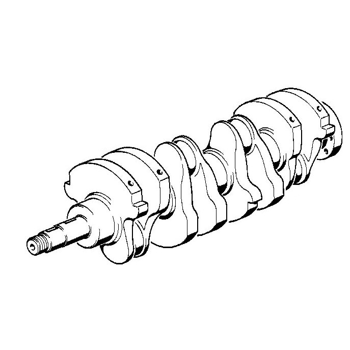 BMW E30 M3 S14 2.5 Liter Crankshaft With Bearings 11211316978