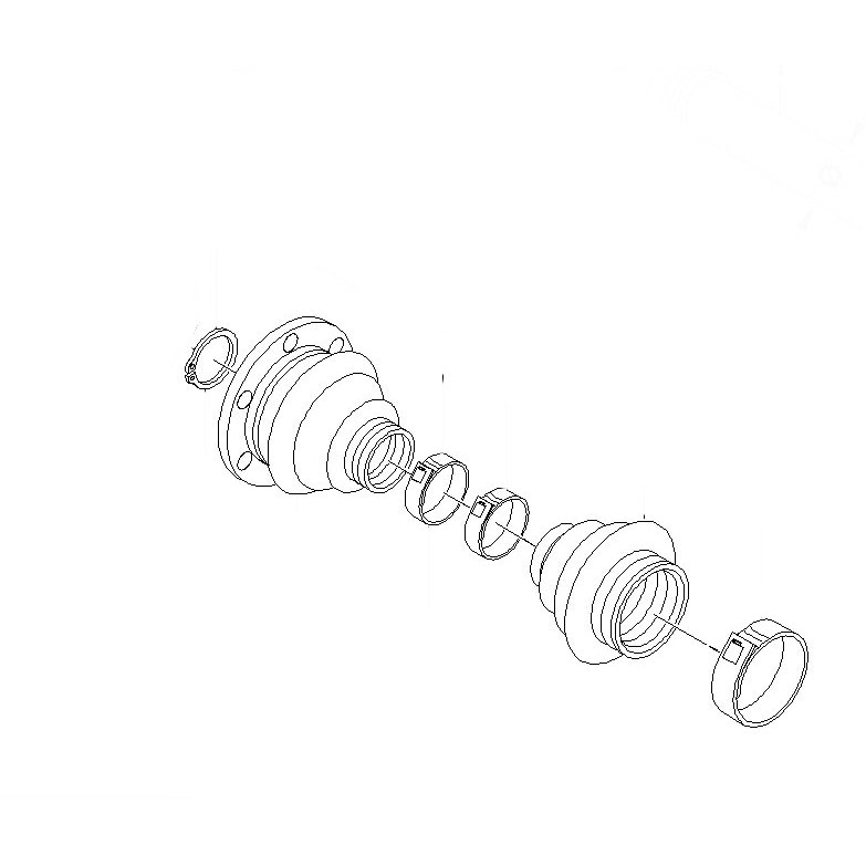 BMW Rear Axle CV Boot Repair Kit Outer E46 E85 33217840674