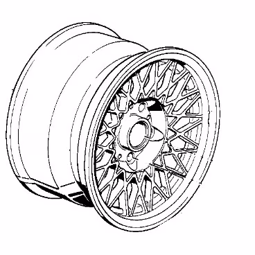 BMW Style 5 16x7.5 Wheel - E30 M3, E28, E34, E24, E32