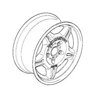 Genuine BMW E36 M3 LTW M Double Spoke Forged 17x7.5 ET41 Front Wheel