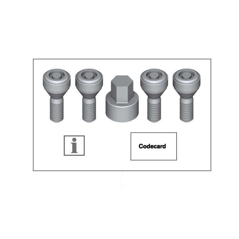 Genuine BMW Wheel Locks Set F and G Chassis M14 x 12.5 36132453961