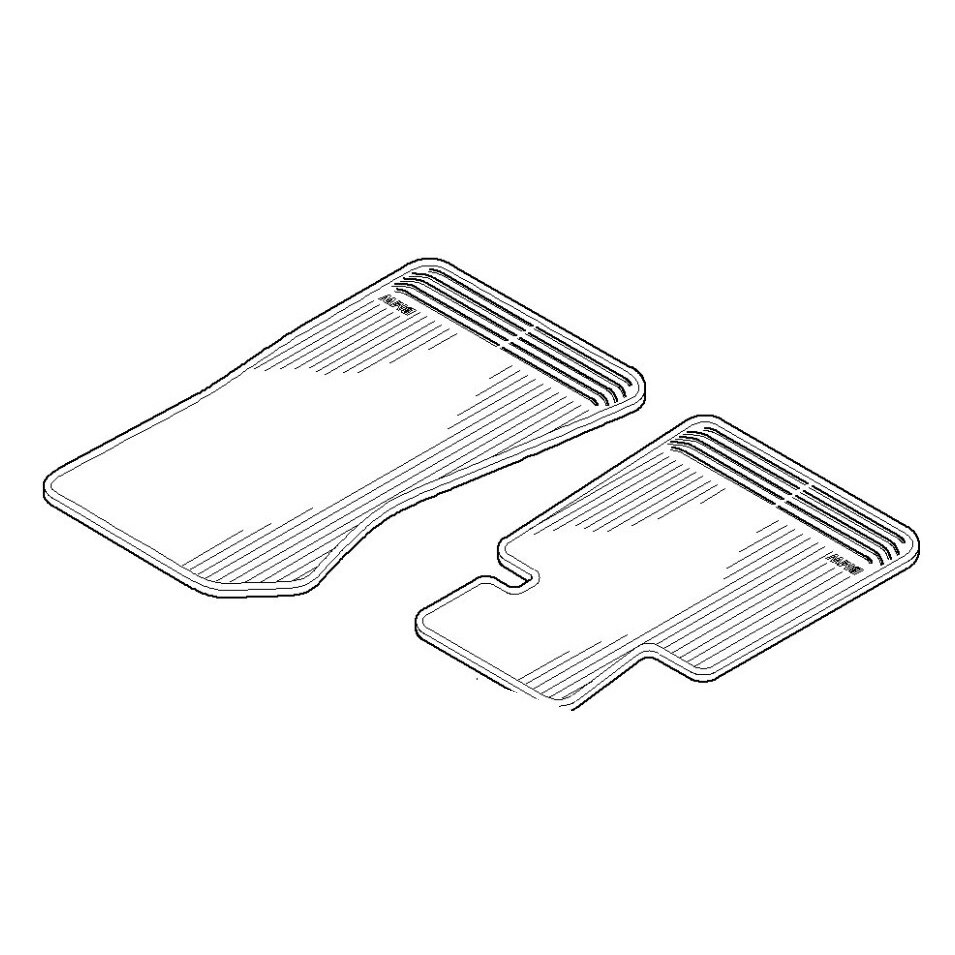 E82 BMW Rubber Floor Mats