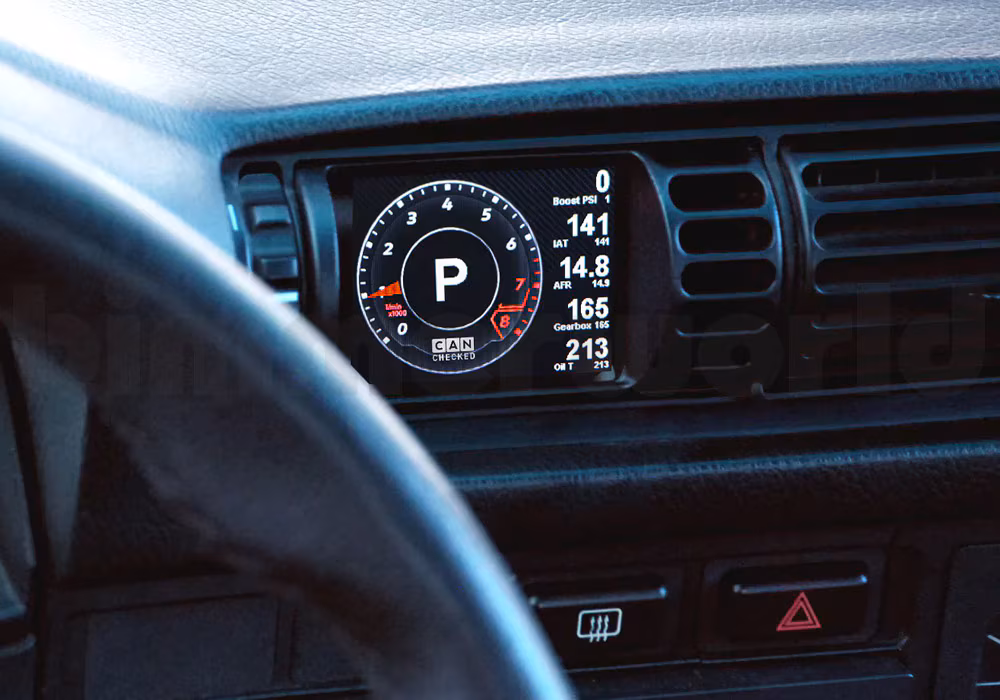 CANchecked CAN Data Vent Gauge for BMW E30 3series