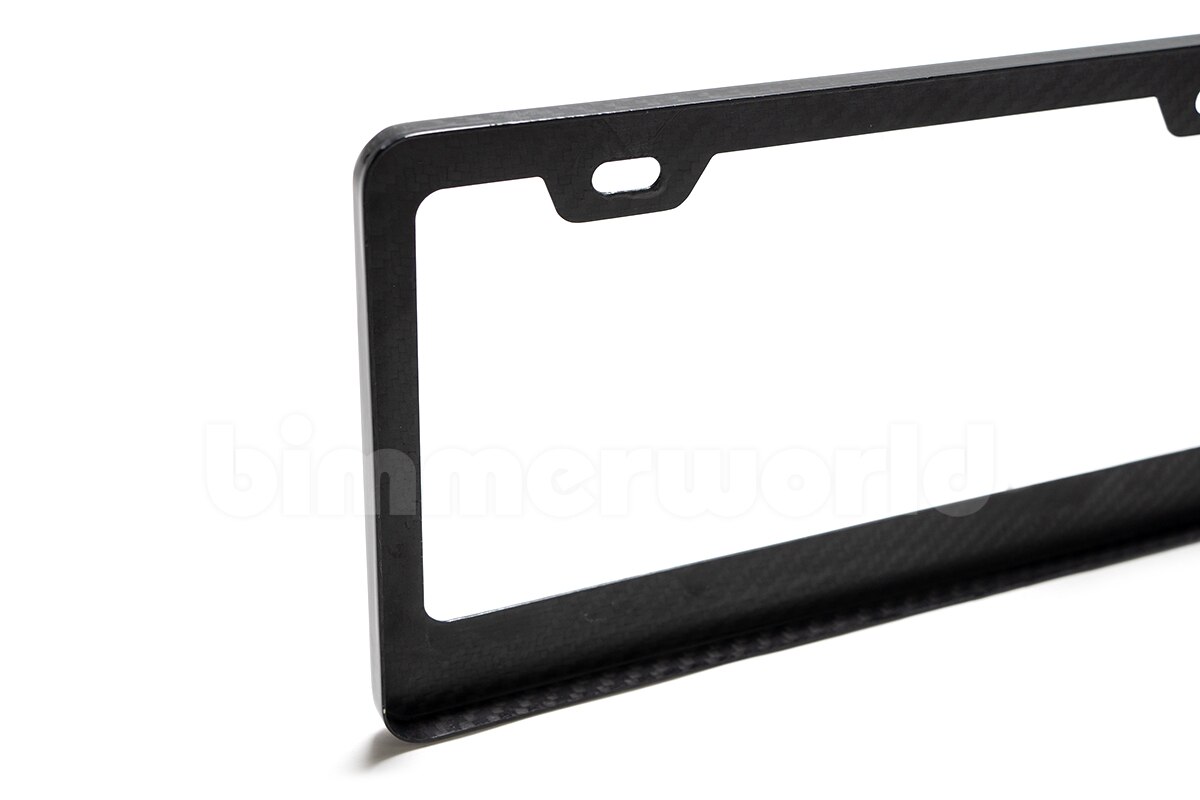 Carbon Fiber Pattern License Plate Frame Holder Cover For BMW 3 Series 5 Series