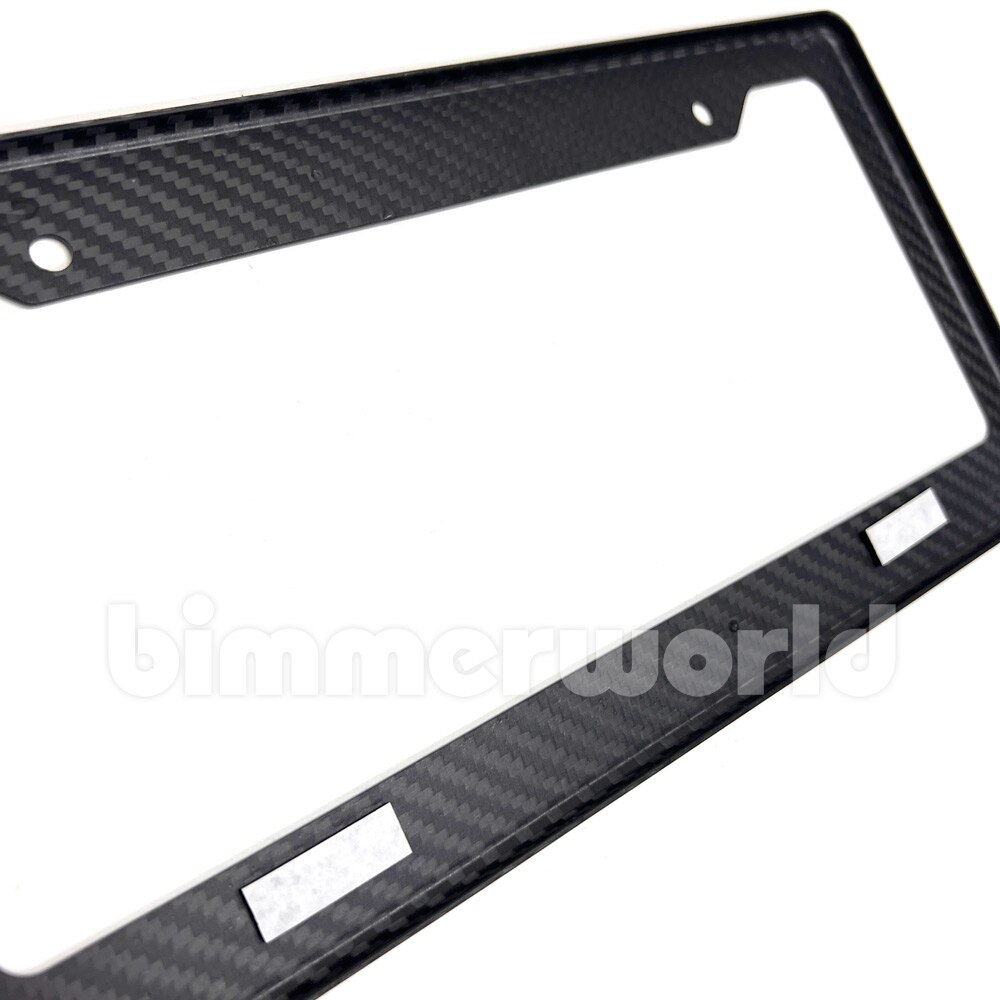 Real Carbon Fiber License Plate Frame - Anti-Theft Luxury Plate Holder For US & Canada Cars