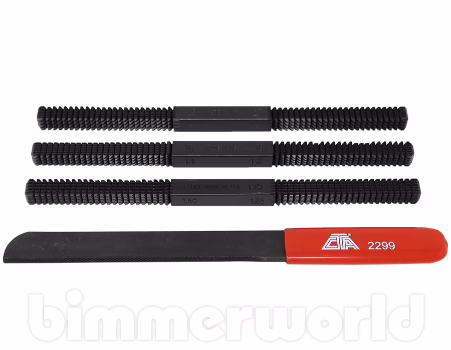 Thread Restoring Kit 4Piece SAE & Metric File Set