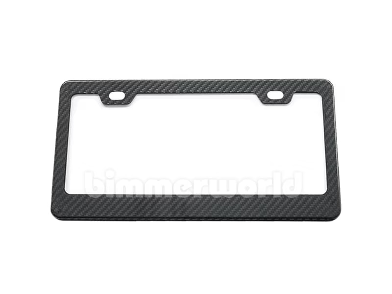 Carbon Fiber License Plate Frame Style 1 US/Canadian Plate Size