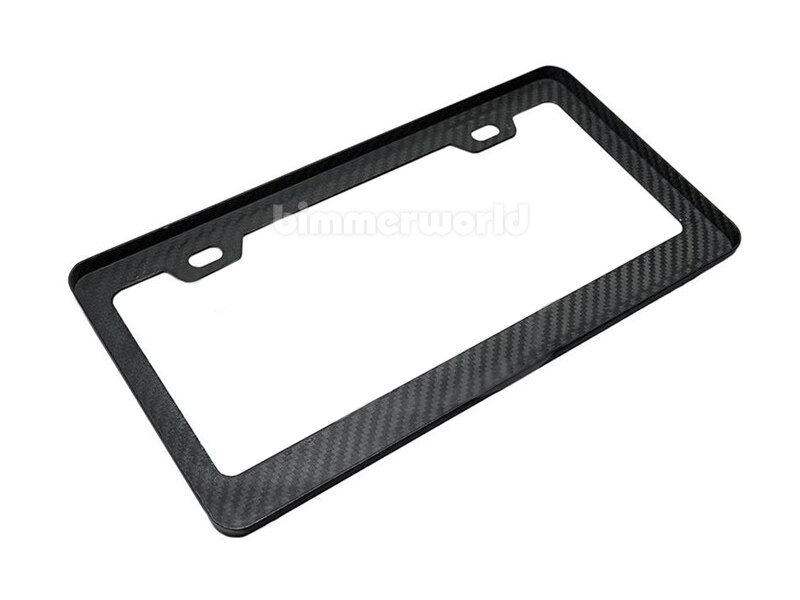 RW Carbon Fiber License Plate Frame US/Canadian Plate Size