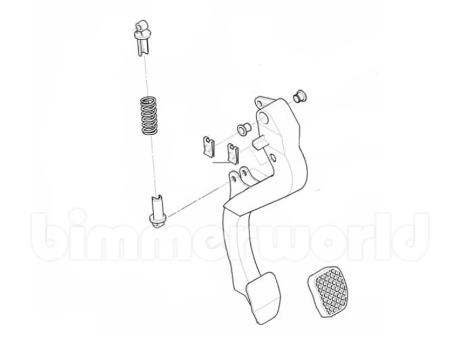 E36 clutch pedal assembly discount