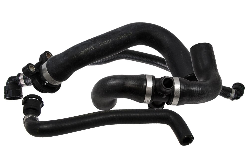 thumbnail interactive-video image 1 of BMW Radiator Hose Set – Upper Lower & Vent Line For 325i 328i 330i (US Models) 1 of 3